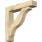 Ekena Millwork Funston Block Rough Sawn Bracket w/ Offset Brace, Douglas Fir, 6"W x 28"D x 28"H BKT0604X28X28FST05RDF - alternate 1